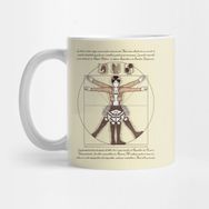 Pixxa Vitruvian Trainee Levi Attack On Titan Kupa Bardak