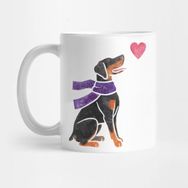 Pixxa Watercolour Doberman Kupa Bardak