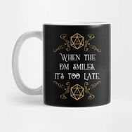 Pixxa When The Master Smiles It's Too Late 20 Sided Dice Kupa Bardak
