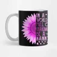 Pixxa Womens In A World Full Of Grandmas Be A Juju - Family T Shirt Kupa Bardak