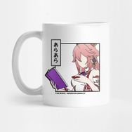 Pixxa Yae Miko Ara Ara Genshin Impact Kupa Bardak