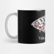 Pixxa Yakutat Alaska Halibut Northwest Native American Tribal Gift Kupa Bardak
