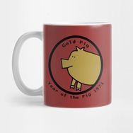 Pixxa Year Of The Gold Pig 1971 Kupa Bardak