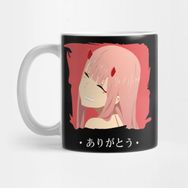 Pixxa Zero Two Darling In The Franxx Arigatou Kupa Bardak