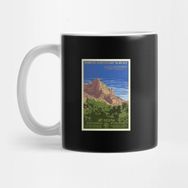 Pixxa Zion National Park Vintage Retro Nature Forest Wilderness Camping Hiking Outdoors Art Kupa Bardak
