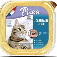 Plaisir 100 g Sterilised Morina Balıklı Pate Kısır Kedi Konservesi