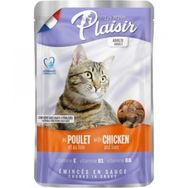 Plaisir 100 gr Chicken and Liver Pouch Adult Cat Tavuk Etli ve Ciğerli Yaş Yetişkin Kedi Maması