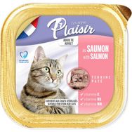 Plaisir 100 gr Salmon Pate Adult Cat Somon Balıklı Yaş Yetişkin Kedi Maması