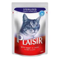 Plaisir 12x100 gr Biftekli Kedi Konservesi