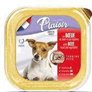 Plaisir 150 gr x 12 Adet Pate Sığır Eti Yaş Köpek Maması