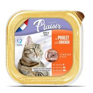 Plaisir Ezme Tavuklu 100 gr Yetişkin Kedi Konservesi
