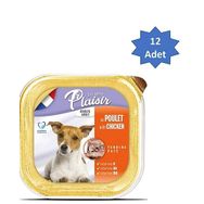 Plaisir Pate 150 gr Tavuk Etli 12 Adet Yaş Köpek Maması