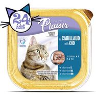 Plaisir Pate Morina Balık Etli Yaş 24 Adet Kedi Maması