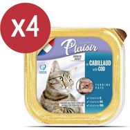 Plaisir Pate Morinalı 4x100 gr Yaş Kedi Maması