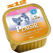 Plaisir Pate Tavuk Etli ve Sütlü Kitten Plaisir Yaş Yavru 100 gr Kedi Maması