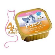 Plaisir Pate Tavuklu Yavru 4x100 gr Yaş Kedi Maması