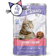 Plaisir Pouch Somon Morinalı Özel 4x100 gr Yaş Kedi Maması