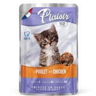 Plaisir Pouch Sos İçinde Tavuklu 100 gr Yavru Kedi Konservesi