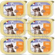 Plaisir Tavuk Etli Pate Yavru Kedi 6x100 gr Yaş Mama