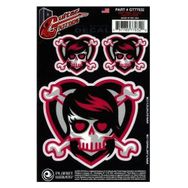 PlanetWaves GT77032 Emo Girl Skull Gitar Stickerı