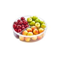 Plastart 3 Bölmeli Fresh Box Yuvarlak Saklama Kabı