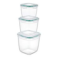 Plastart 3'lü Set Fresh Box Derin Kare Saklama Kabı