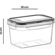 Plastart Fresh Box Dikdörtgen Izgaralı 2400 ml Saklama Kabı