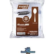 Plastik 100'lü Paket Lüx Kaşık