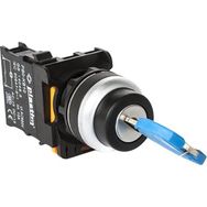 Plastim PB0-AG21 0-1 Siyah 1NO Kalıcı Anahtarlı Mandal Buton