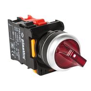 Plastim PB0-AK124B5 0-1 1NC 24V Kırmızı Led Işıklı Mandal Buton