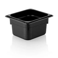 Plastport 1/6-100 Siyah Kırılmaz Gastronom Küvet