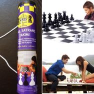 Platin Rulo Satranç Takımı