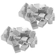 Plawee 9x9x5 mm 100 Adet Mini Alüminyum IC LED Yonga Seti RAM için Soğutucu