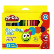 Play Doh Cr008 12 Renk Üçgen Crayon Mum Boya