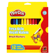Play Doh PLAY-KE009 12'li Fırça Uçlu Keçeli Kalem