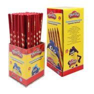 Play Doh PLAY-KK015 Oluklu 72'li Kırmızı Kalem
