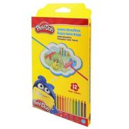 Play Doh Woodfree Jumbo Üçgen 12 Renk Kuru Boya