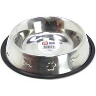 Playfull Kemik ve Pati Kabartma Desenli 20 cm 945 ml Çelik Mama ve Su Kabı