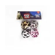 Playfull Kumaş Top 3.5 cm 4'lü Kedi Oyuncağı