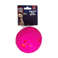 Playfull Öten Pati Desenli Plastik Top 7.5 cm Köpek Oyuncağı