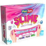 PLAYTOYS DIY Slime Hazırlama Seti, Metalik Parlak Slime Kiti, STEM Destekli Duyusal ve Yaratıcı Oyuncak, 3+ Yaş Çocuklar İçin