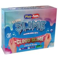 PLAYTOYS DIY Slime Hazırlama Seti, Pufidik Bulut Slime Kiti, STEM Destekli Duyusal ve Yaratıcı Oyuncak, 3+ Yaş Çocuklar İçin
