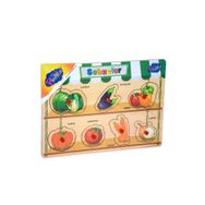 Playwood Ahşap Tutmalı Sebzeler ve Meyveler Puzzle
