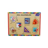 Playwood Okul Malzemeleri Ahşap Tutmalı Puzzle-2