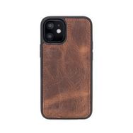 Plm G2 Kahve Apple İphone 12 Mini Uyumlu Deri Arka Kapak
