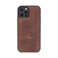 Plm G2 Kahve Apple iPhone 12 Pro Max Uyumlu Deri Arka Kapak