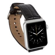 Plm Kroko Siyah 42-44-45 mm Apple Watch Uyumlu Deri Kordon