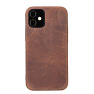Plm Rock G2 Kahve Apple iPhone 12 mini Uyumlu Deri Arka Kapak