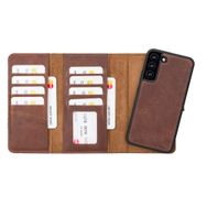Plm Santa G2 Samsung Galaxy S22 Plus Uyumlu Deri Cüzdanlı Kılıf