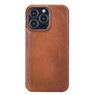 Plm UJ RST2EF Apple iPhone 13 Pro Uyumlu Taba Deri Arka Kapak Kılıf